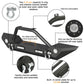 Front Bumper w/LED Lights for Jeep Wrangler JK JL 07-24 2018 Gladiator JT 20-24