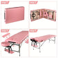 Pink Massage Table Professional Massage Bed 83.5 Inches Height Adjustable