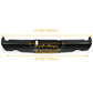 Black Rear Bumper Assy For 2009-2018 Dodge Ram 1500 Dual Exhaust w/o Sensor