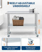 Stainless Steel Table NSF with 4 Caster Wheels & 2 Adjustable Under Shelf 24" x48"