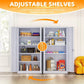 Metal Storage Cabinet 72" Tall Steel Cabin Cabinet with 2 Doors For Garage and Warehouse