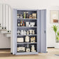 Metal Storage Cabinet 72" Tall Steel Cabin Cabinet with 2 Doors For Garage and Warehouse