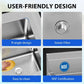28" Handwash Sink Commercial Stainless Steel Utility with Faucet