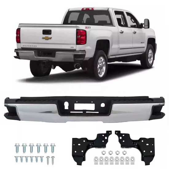For 2015-2019 Chevy Silverado & GMC Sierra 2500 3500 HD Rear Bumper Assembly