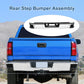 Chrome Rear Step Bumper for 2014-2018 Chevy Silverado GMC Sierra 1500 - With Sensor Holes & Corner Steps