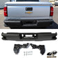 Black Rear Step Bumper Assembly for 2014-2018 Chevy Silverado & GMC Sierra 1500