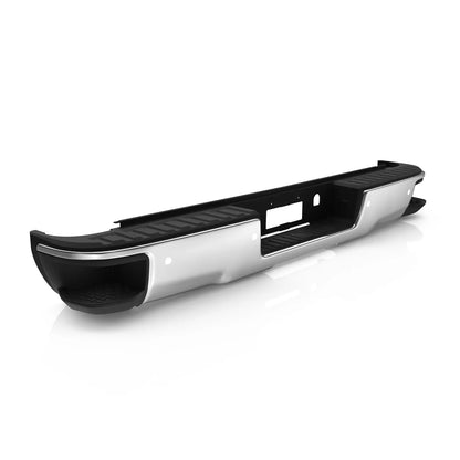 New Chrome Rear Bumper For 2014-18 Chevrolet Silverado GMC Sierra 1500 w/ Sensor