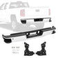 Chrome Rear Step Bumper for 2014-2018 Chevy Silverado GMC Sierra 1500 - With Sensor Holes & Corner Steps