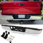 Chrome Steel Rear Step Bumper Assembly for 2002-2008 Dodge Ram 1500, 2500, 3500