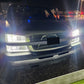 LED DRL Projector Headlight & Bumper Lamp Set for 2003-2007 Chevy Silverado & Avalanche