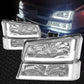 LED DRL Projector Headlight & Bumper Lamp Set for 2003-2007 Chevy Silverado & Avalanche
