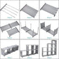 Portable Bookshelf 8 Cube Storage Organizer 5 Shelf Bookcase