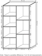 Book Storage Organizer 7-Cube, White