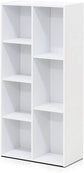 Book Storage Organizer 7-Cube, White