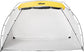 Large Spray Shelter with Built-In Floor & Screen, Portable Paint Booth