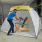 Large Spray Shelter with Built-In Floor & Screen, Portable Paint Booth