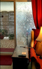 Window Privacy Film, Frosted Removable Glass Covering for Bathroom Opaque Static Cling Heat Control