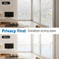 Window Privacy Film, Frosted Removable Glass Covering for Bathroom Opaque Static Cling Heat Control
