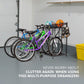 Bike Storage Rack for Garage 3 Bicycle Floor Parking Stand Free Standing Bike Rack Sports Organizer
