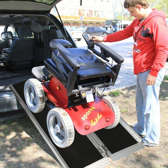 Aluminum Wheelchair Ramp Handicap Mobility Scooter Suitcase Threshold-3 FT