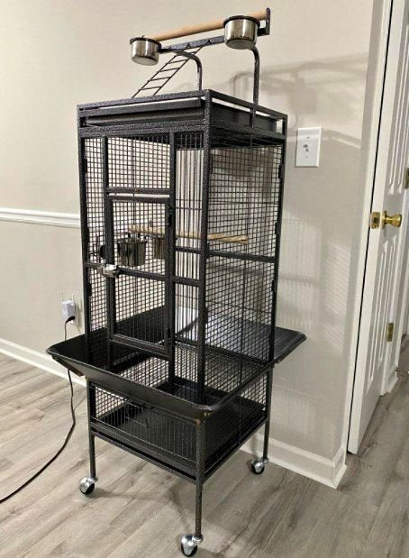 61" Large Bird Cage Large Play Top Parrot Finch Cage Pet Supplies Removable Part