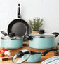 7 Pieces Non-Stick Cookware Set Aluminum Mint, Dishwasher Safe