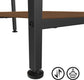 Home Office Computer Desk w/ Wooden Storage Shelf,2-Tier 40", Black Oak