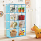 Portable Bookshelf 8 Cube Storage Organizer 5 Shelf Bookcase