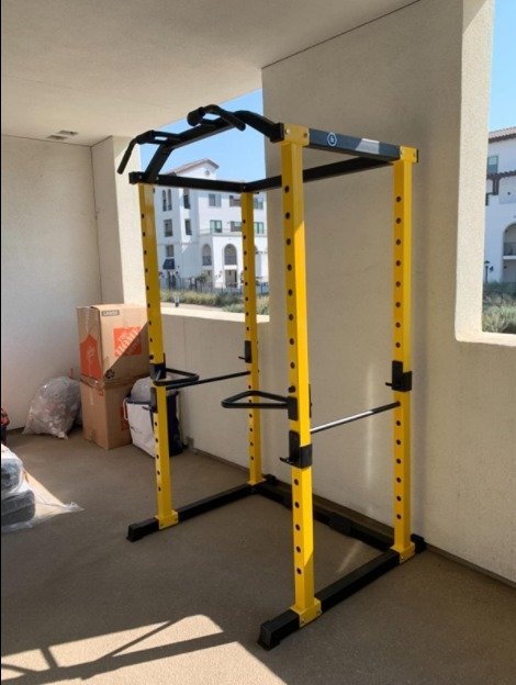 NEW! Olympic Power Cage | 1000lb + J-Hooks, Dip Bars  Squat Rack, Power Lift, Pull up Bar