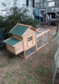 80" Chicken Coop for 2-4 Chickens Outdoor Wooden Hen House Poultry Pet Hutch