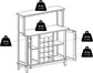 Portable Beynac Bar Cappuccino Wine Cabinet with adjustable shelf & 8 slots