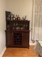Portable Beynac Bar Cappuccino Wine Cabinet with adjustable shelf & 8 slots