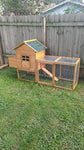 80" Chicken Coop for 2-4 Chickens Outdoor Wooden Hen House Poultry Pet Hutch