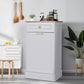 Tilt Out Trash Cabinet, Freestanding Wooden Kitchen Trash Recycling