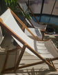 Set of 2 Beach Sling Chair Set Patio Lounge Chair Outdoor Reclining Chair