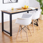NEW Set of 2 Chairs Mid Century Modern DSW Molded Shell Lounge Plastic Arm Chair