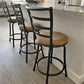 💥Sale💥Set of 3 Tan Microfiber seat Adjustable-Height Swivel Barstools | Counter Height Pub Stools