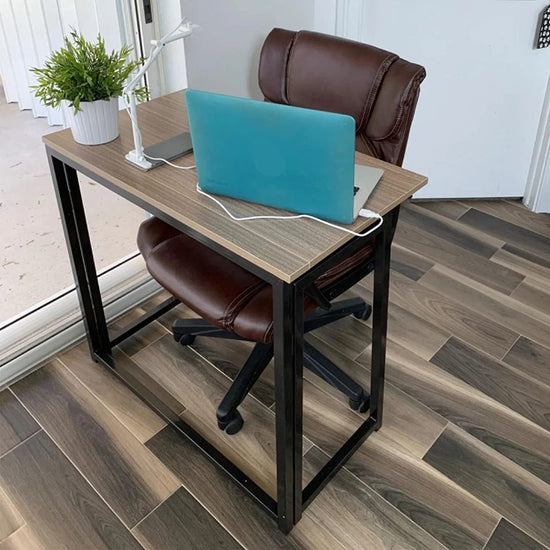NEW! 31" Folding Desk No Assembly Required, Foldable Computer Desk for Small Spaces