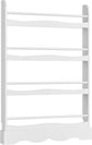 Kids Bookshelf, Free-Standing 4-Tier Book Shelf Organizer for Toys and Books, Toy Storage