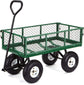 NEW Wagon Steel Garden Cart with Removable Sides 400-lbs. Capacity Green