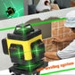 4D 16 Lines Green Laser Level Self Leveling 360° Cross Line Measure Tool M1B3