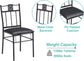 3-Piece Dining Room Wooden Kitchen Table and 2 PU Cushion Chair for Small Space, Retro Brown