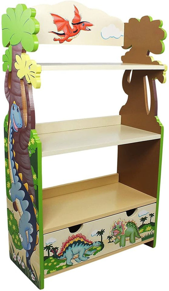 Kids Wooden Bookcase with Storage