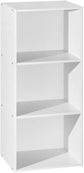 3 Tier Bookshelf Storage White Organizer