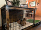 Dog Crate Furniture, Side End Table, Indoor up to 70 lb, Heavy Duty w/ Multi-Purpose Removable Tray