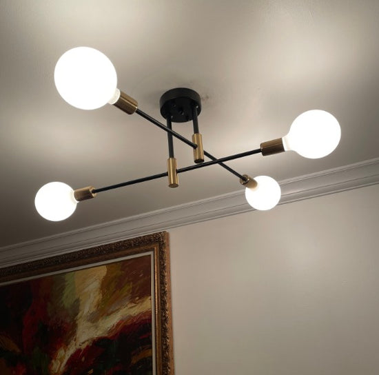 Sputnik Chandelier Mid Century Modern Nordic Pendant Lighting 4 Lights