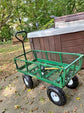 NEW Wagon Steel Garden Cart with Removable Sides 400-lbs. Capacity Green