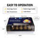 Egg Incubator with Automatic Egg Turning Can Hatch Chickens Quail Ducks Poultry Bird