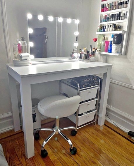 Desk Table w/ Drawer Furniture Home Office, White
