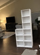 3 Tier Bookshelf Storage White Organizer